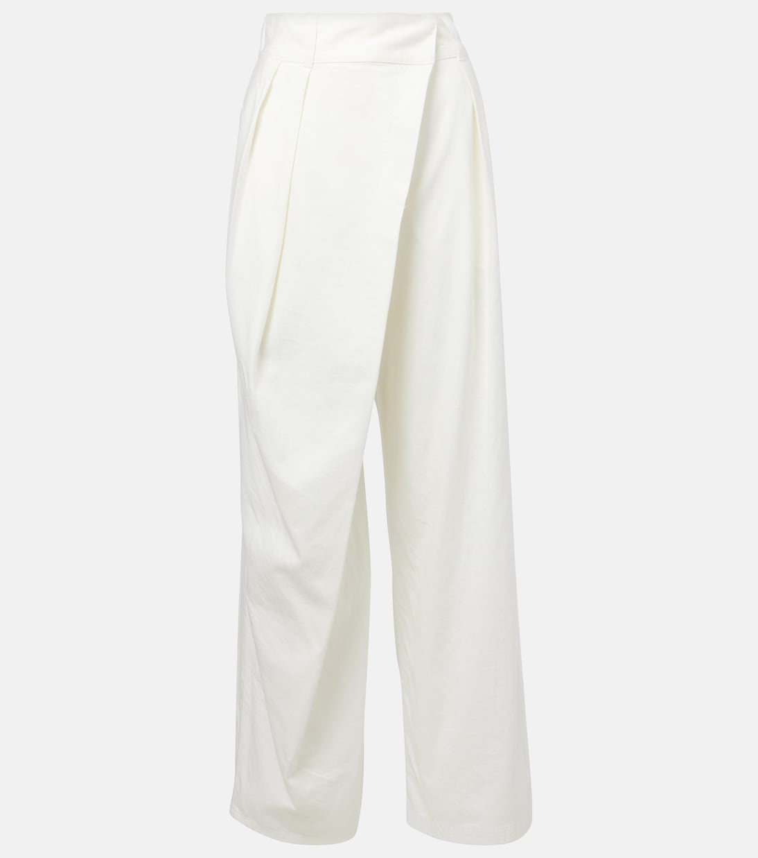 Хлопковые брюки-клеш с высокой талией из твила Loewe, белый
Хлопковые брюки-клеш с высокой талией из твила Loewe, белый
