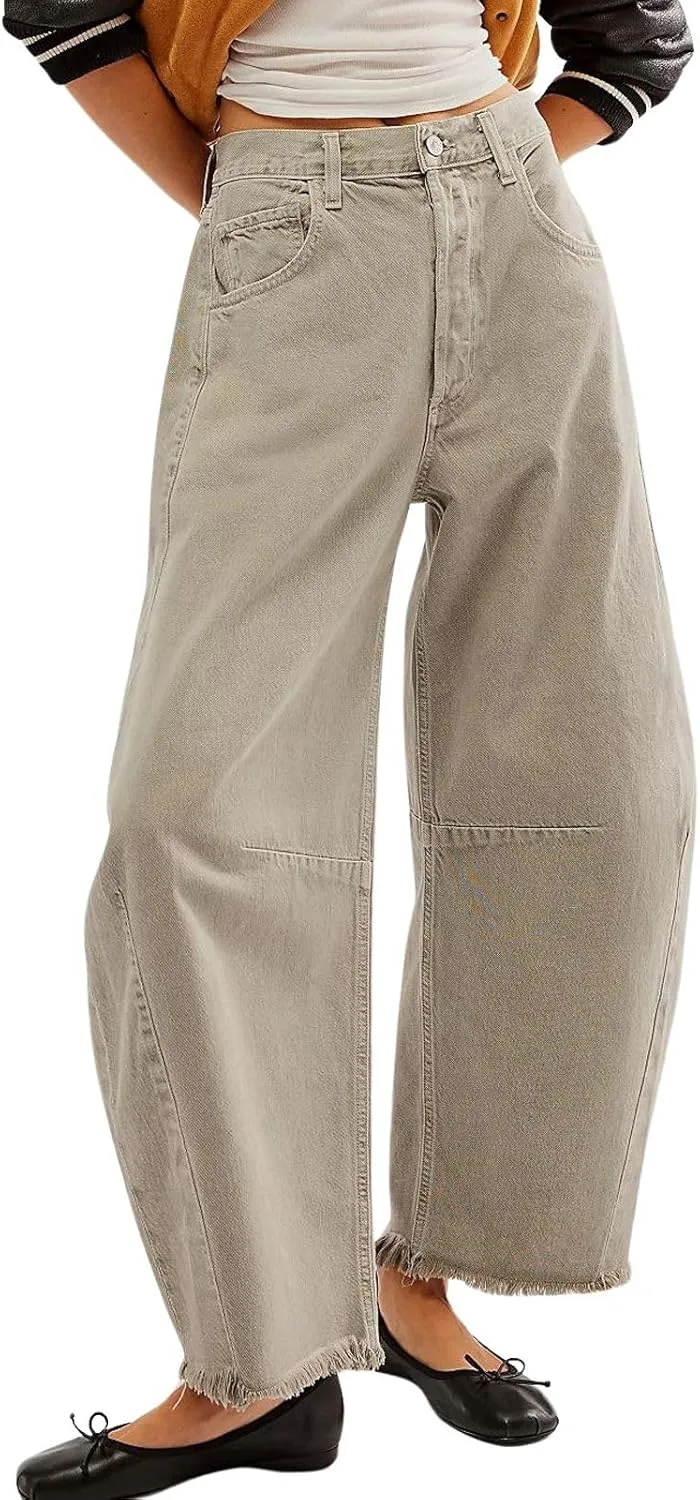 CHARTOU женские бочкообразные джинсы distressed boyfriend baggy high waist wide leg
CHARTOU женские бочкообразные джинсы distressed boyfriend baggy high waist wide leg