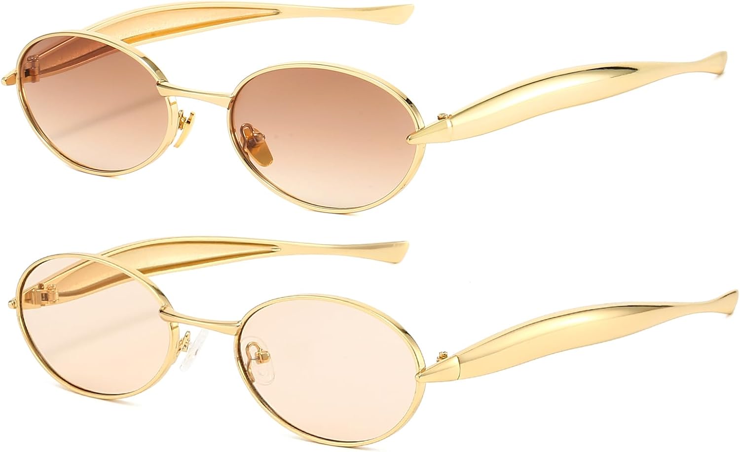 Ретро овальные солнцезащитные очки для женщин и мужчин в стиле 70-х, модные солнцезащитные очки-сардинки, золотистая металлическая оправа, защита от УФ-излучения UV400 SUNBSR, Z(brown Gradient+champagne)
Ретро овальные солнцезащитные очки для женщин и мужчин в стиле 70-х, модные солнцезащитные очки-сардинки, золотистая металлическая оправа, защита от УФ-излучения UV400 SUNBSR, Z(brown Gradient+champagne)