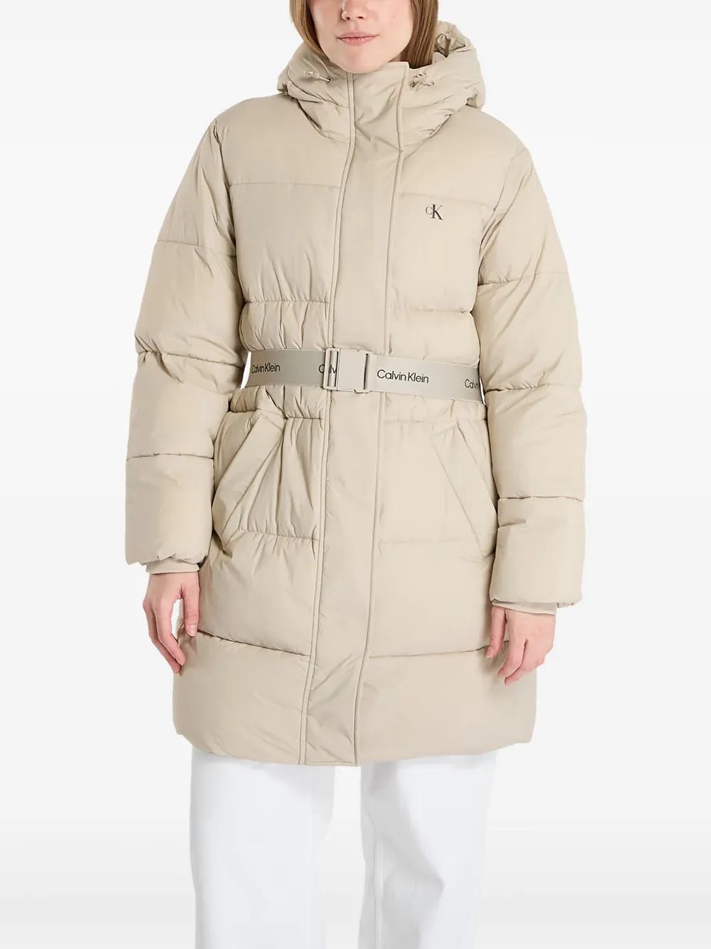 Пальто с капюшоном и поясом Calvin Klein Jeans, светло-коричневый
Пальто с капюшоном и поясом Calvin Klein Jeans, светло-коричневый