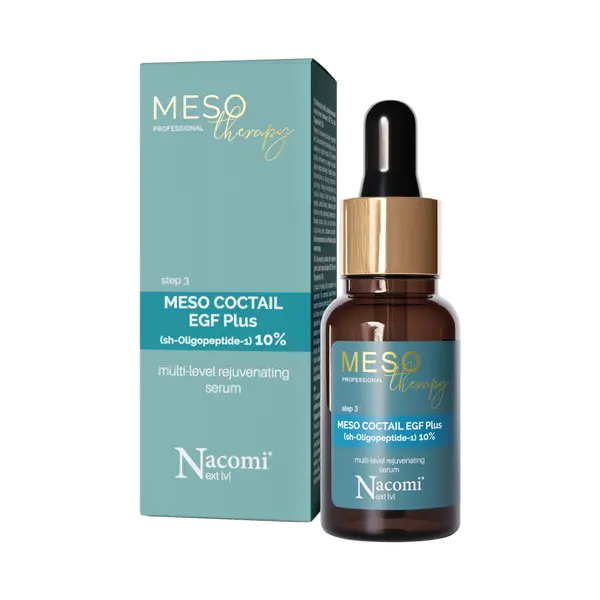 Омолаживающий коктейль с фактором роста/тканевым стимулятором egf plus (sh-олигопептид-1) 10%, 15 мл Nacomi Next level meso therapy
Омолаживающий коктейль с фактором роста/тканевым стимулятором egf plus (sh-олигопептид-1) 10%, 15 мл Nacomi Next level meso therapy