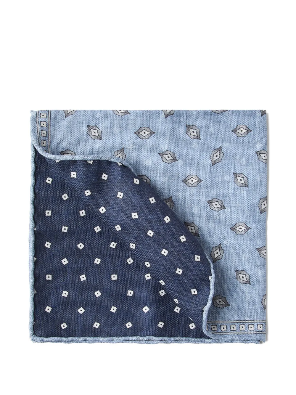 Двусторонний платок-паше с принтом Brunello Cucinelli, синий
Двусторонний платок-паше с принтом Brunello Cucinelli, синий