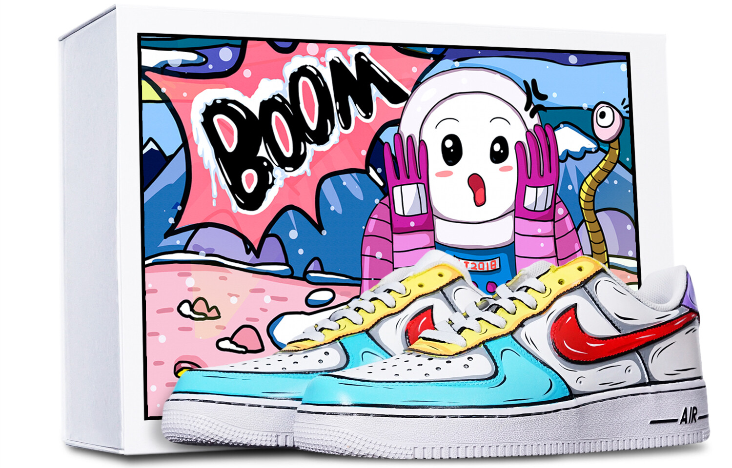 Мужские кроссовки для скейтбординга Nike Air Force 1, Blue-yellow-violet (red hook)
Мужские кроссовки для скейтбординга Nike Air Force 1, Blue-yellow-violet (red hook)