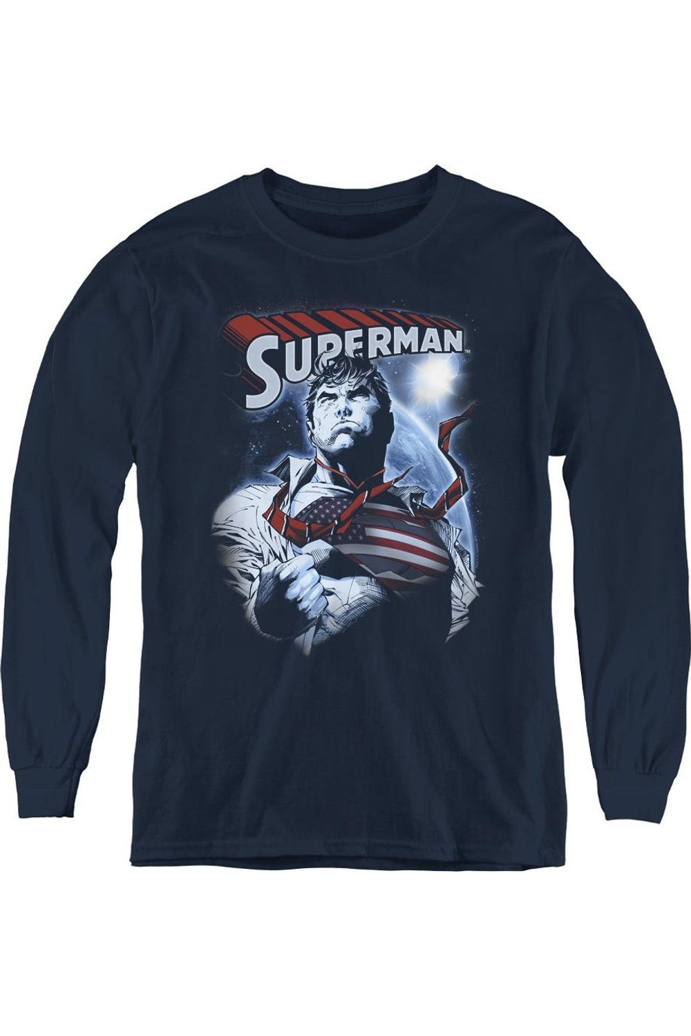 Футболка с длинным рукавом Superman "Честь и защита" для молодежи Gildan, темно-синий
Футболка с длинным рукавом Superman "Честь и защита" для молодежи Gildan, темно-синий