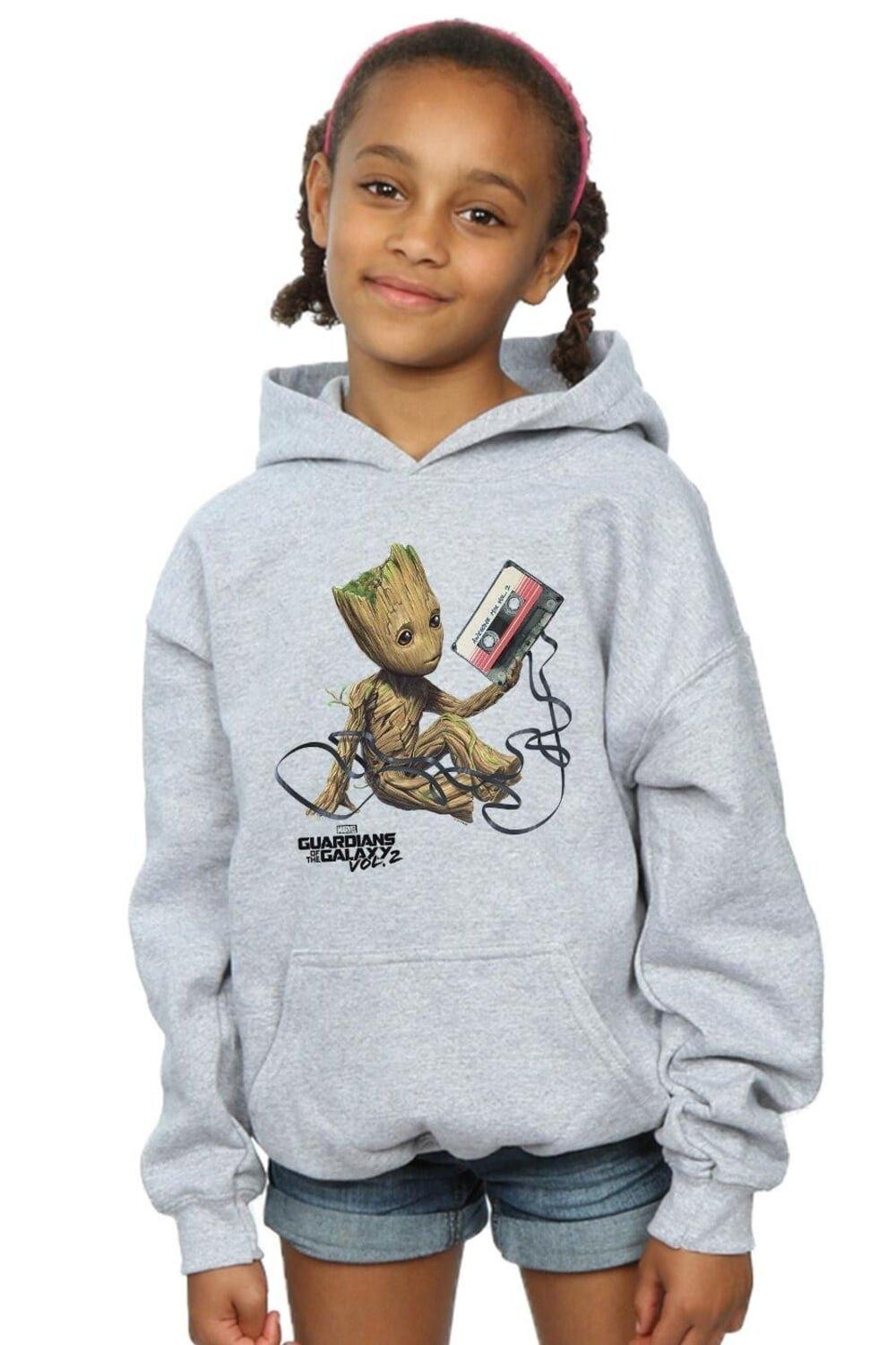 Толстовка «Стражи Галактики Грут» с лентой Marvel, серый 
Толстовка «Стражи Галактики Грут» с лентой Marvel, серый