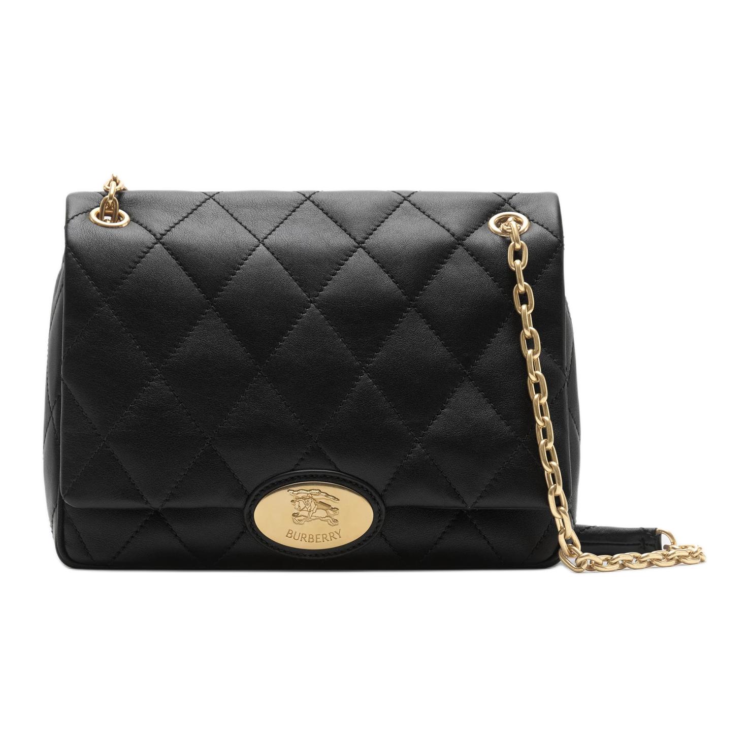 Burberry Женская черная кожаная сумка через плечо среднего размера
Burberry Женская черная кожаная сумка через плечо среднего размера