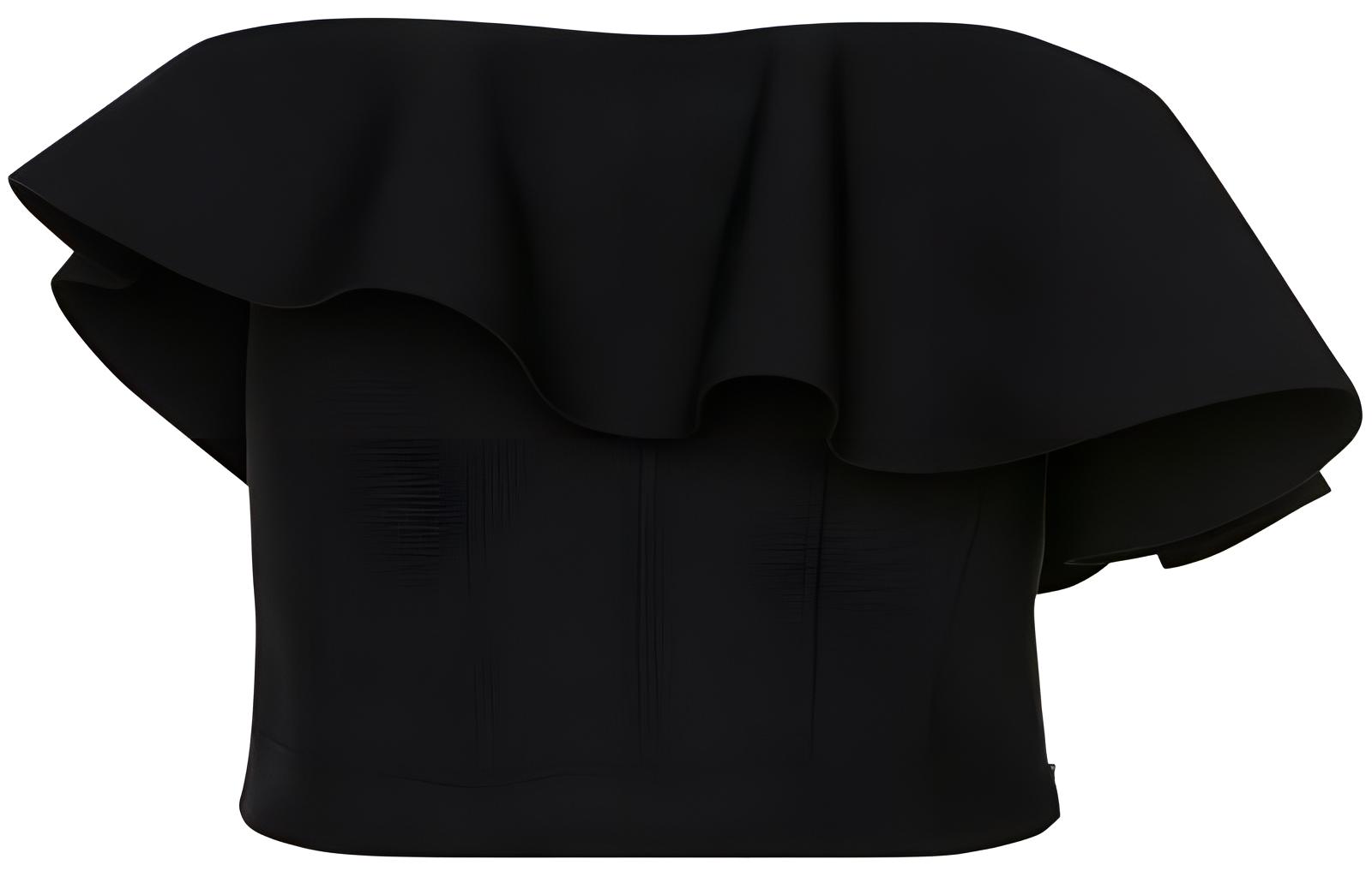 Топ без бретелей с рюшами Alexander McQueen, черный
Топ без бретелей с рюшами Alexander McQueen, черный