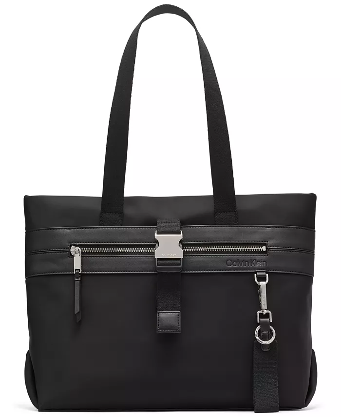 Сумка-шоппер Elora с верхней молнией из нейлона Calvin Klein, черный
Сумка-шоппер Elora с верхней молнией из нейлона Calvin Klein, черный