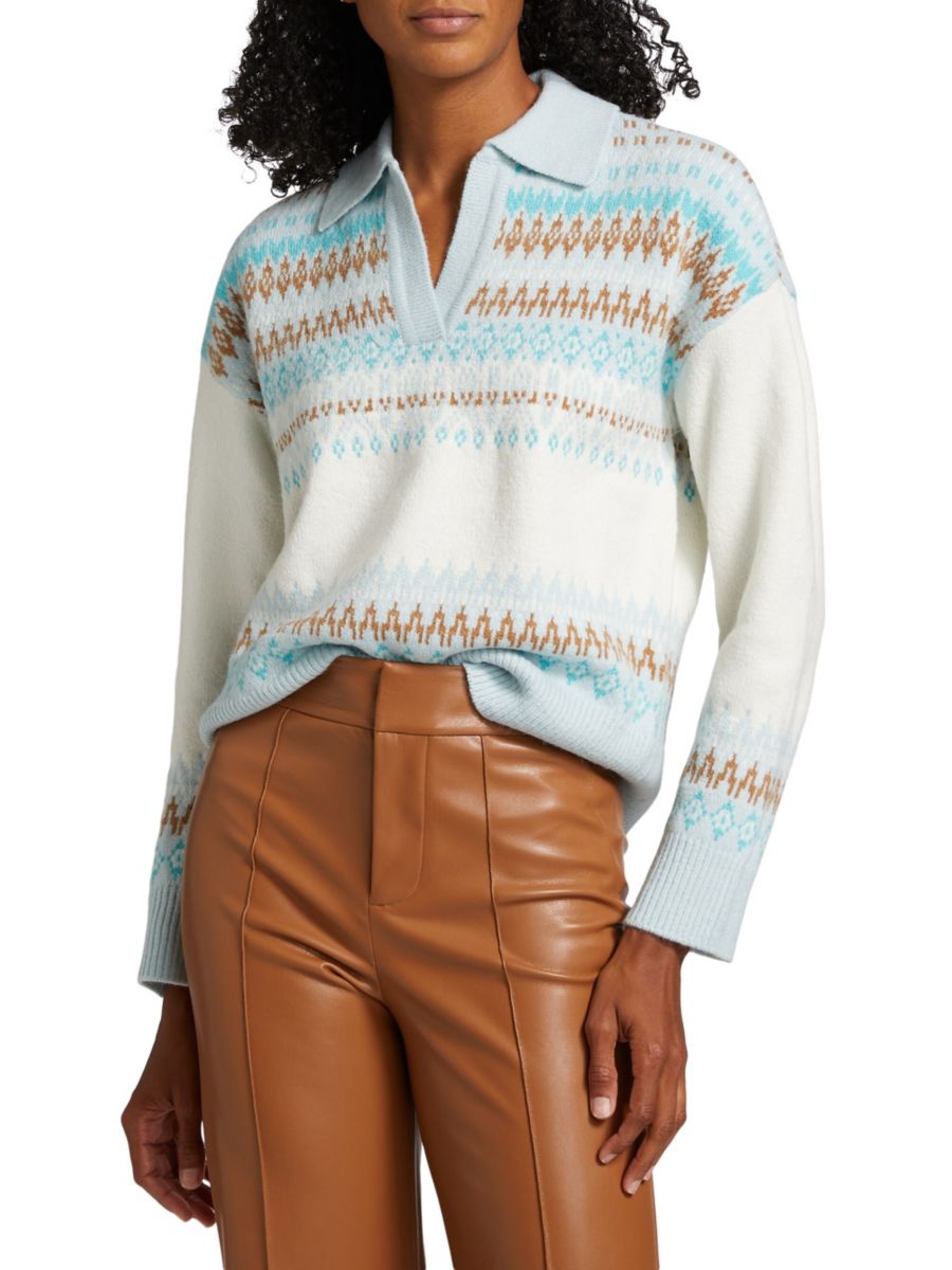 Свитер с воротником Джонни в стиле Фэр-Айл Design History, синий мульти
Свитер с воротником Джонни в стиле Фэр-Айл Design History, синий мульти