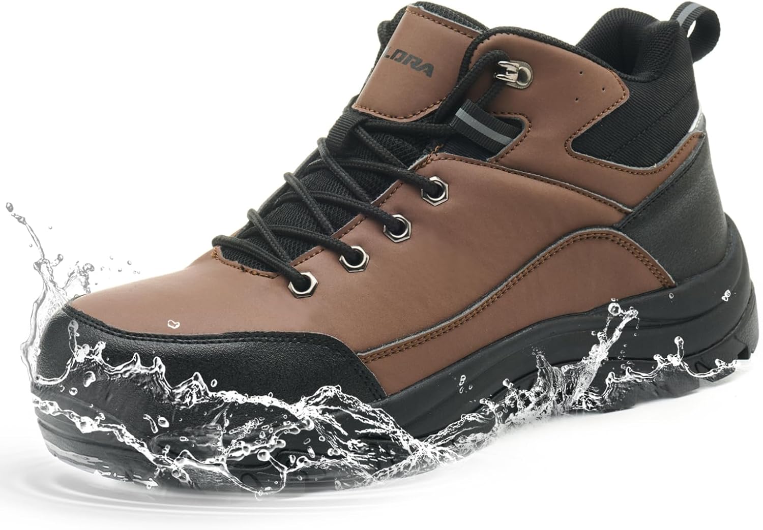 Водонепроницаемые ботинки с стальным носком для мужчин, широкая посадка, противоскользящие, с защитным носком, несокрушимые строительные кроссовки с композитным носком, обувь, защищающая от проколов Xyldra, коричневый
Водонепроницаемые ботинки с стальным носком для мужчин, широкая посадка, противоскользящие, с защитным носком, несокрушимые строительные кроссовки с композитным носком, обувь, защищающая от проколов Xyldra, коричневый