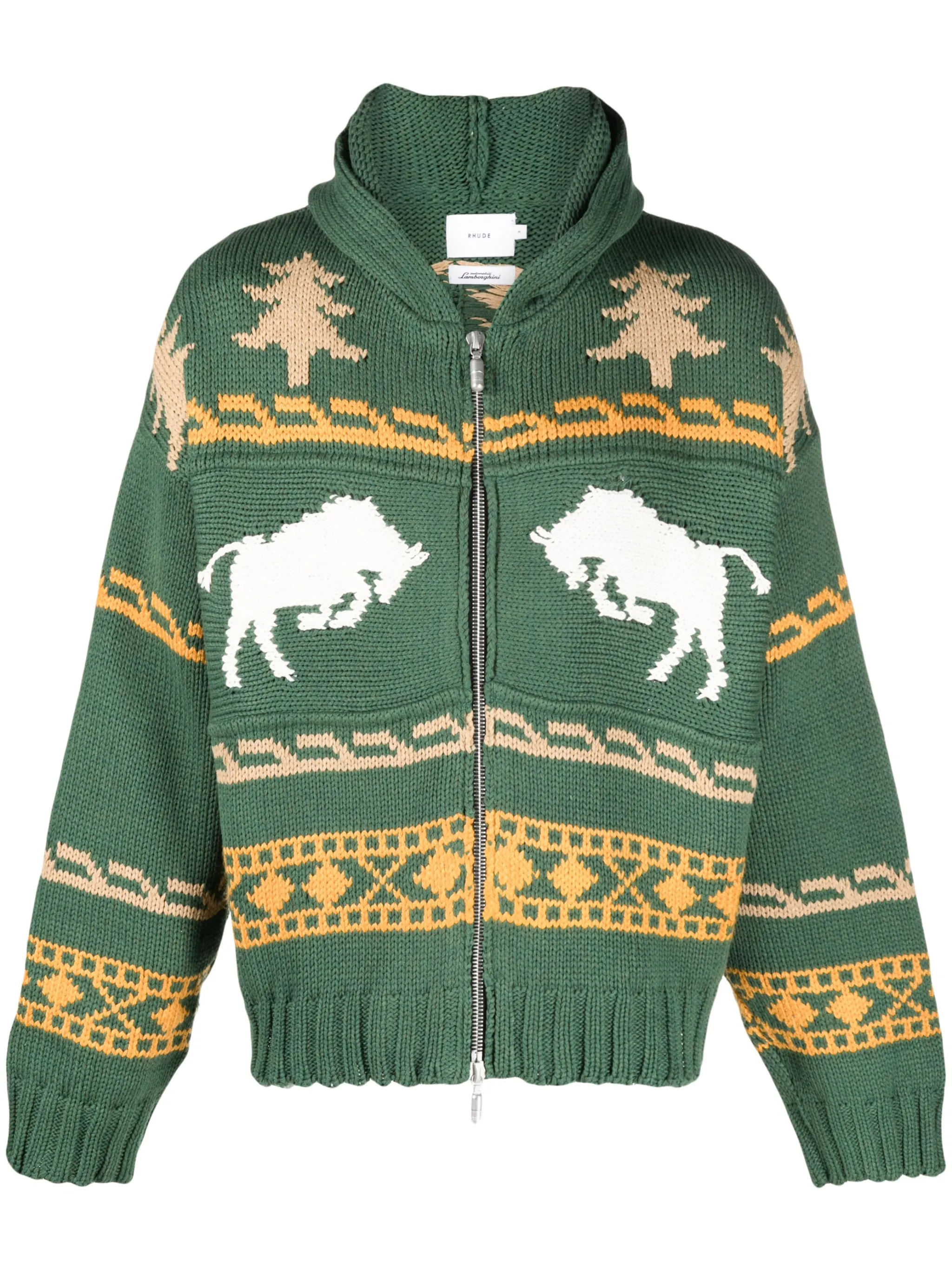 Худи на молнии Rhude, зеленый
Худи на молнии Rhude, зеленый