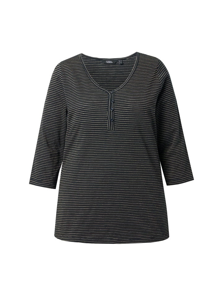 Футболка Ulla Popken, антрацит 
Футболка Ulla Popken, антрацит