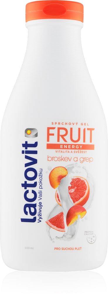 Фруктовый тонизирующий гель для душа Lactovit, 500 мл
Фруктовый тонизирующий гель для душа Lactovit, 500 мл