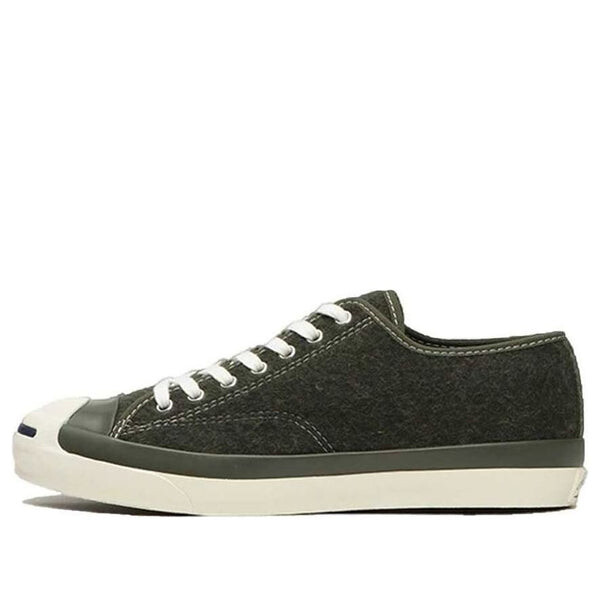 Кроссовки jack purcell ret wool 'olive green' Converse, зеленый 
Кроссовки jack purcell ret wool 'olive green' Converse, зеленый