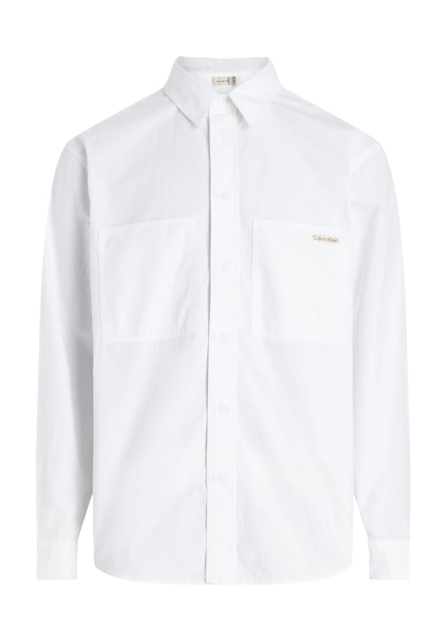 Повседневная рубашка стандартного кроя с длинным рукавом и воротником-стойкой Calvin Klein Jeans, белый
Повседневная рубашка стандартного кроя с длинным рукавом и воротником-стойкой Calvin Klein Jeans, белый
