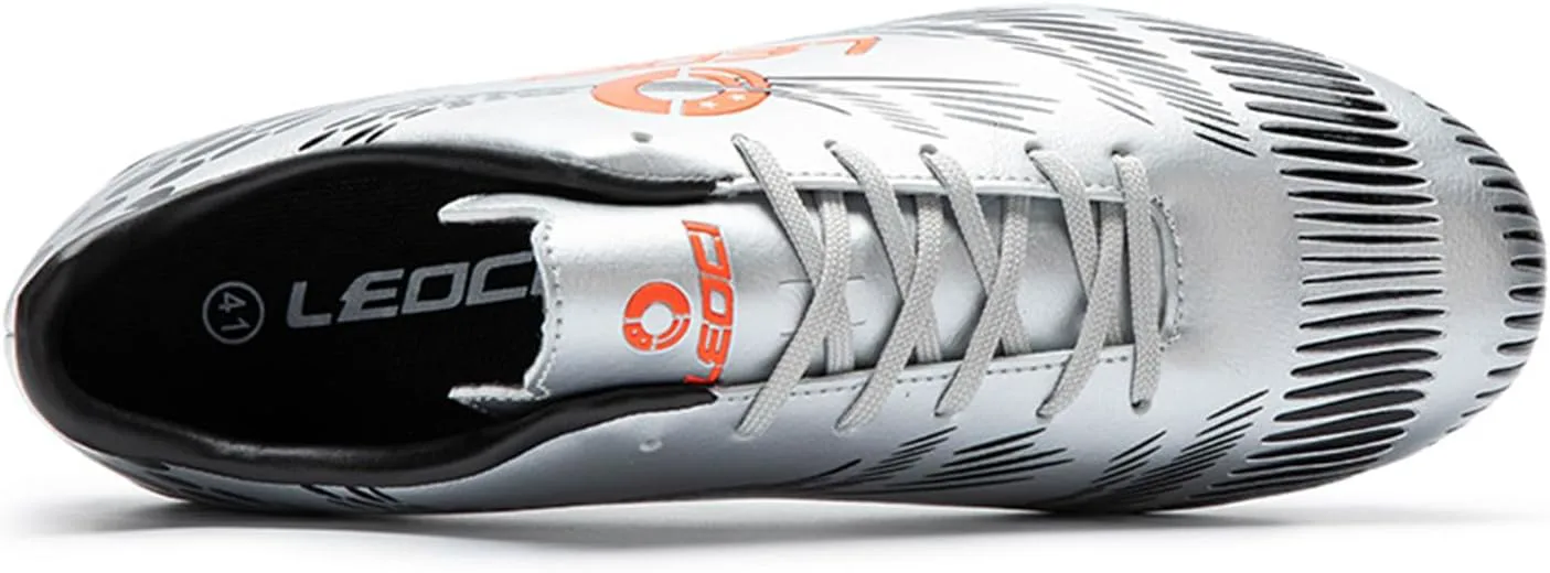 Футбольные бутсы для мужчин для твердого грунта, уличные/клубные, профессиональные кроссовки для футзала и футбольных тренировок LEOCI, серебряный
Футбольные бутсы для мужчин для твердого грунта, уличные/клубные, профессиональные кроссовки для футзала и футбольных тренировок LEOCI, серебряный