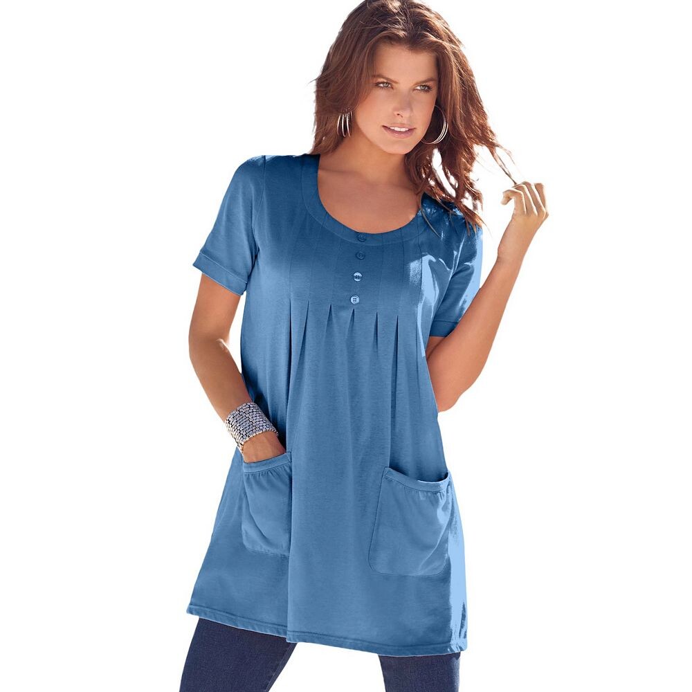 Женская туника мягкого трикотажа с двумя карманами больших размеров Roaman Roaman's, цвет Dusty Indigo
Женская туника мягкого трикотажа с двумя карманами больших размеров Roaman Roaman's, цвет Dusty Indigo