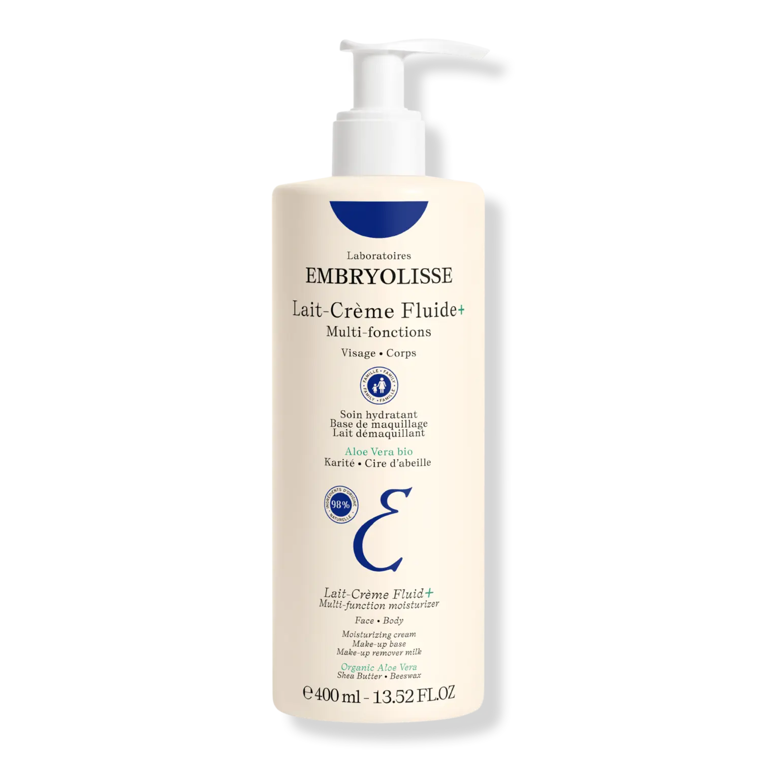 Увлажняющий крем для лица и тела Lait-Crème Fluid+ Multi-Function EMBRYOLISSE
Увлажняющий крем для лица и тела Lait-Crème Fluid+ Multi-Function EMBRYOLISSE