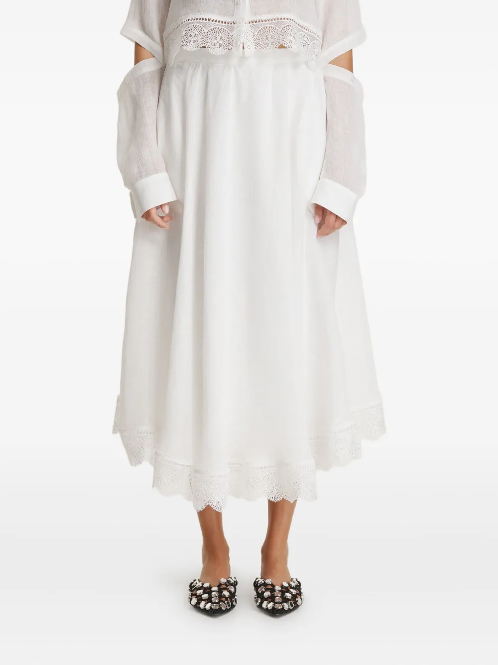 Кружевная юбка Pnk, белый
Кружевная юбка Pnk, белый