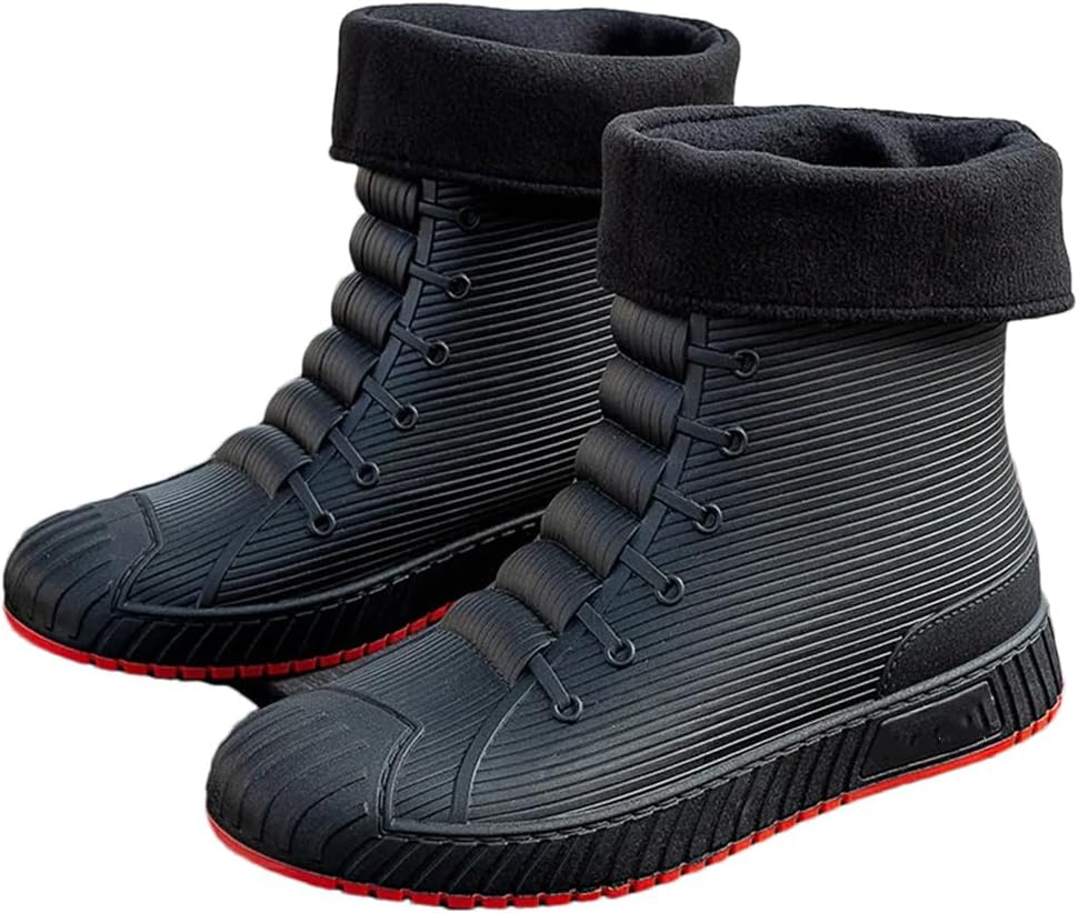 Wjnvfioo Модные мужские и женские резиновые сапоги, сапоги до середины голени, водонепроницаемые ботинки, удобные, противоскользящие рыболовные обувь, черный/красный
Wjnvfioo Модные мужские и женские резиновые сапоги, сапоги до середины голени, водонепроницаемые ботинки, удобные, противоскользящие рыболовные обувь, черный/красный