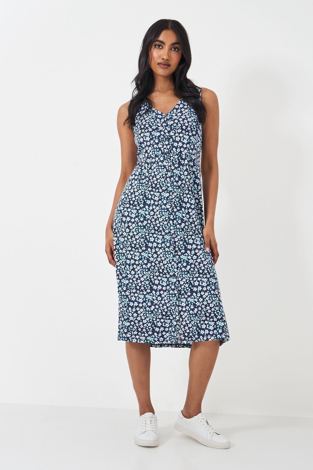 Платье из хлопкового джерси с цветочным принтом Crew Clothing Company, синий
Платье из хлопкового джерси с цветочным принтом Crew Clothing Company, синий