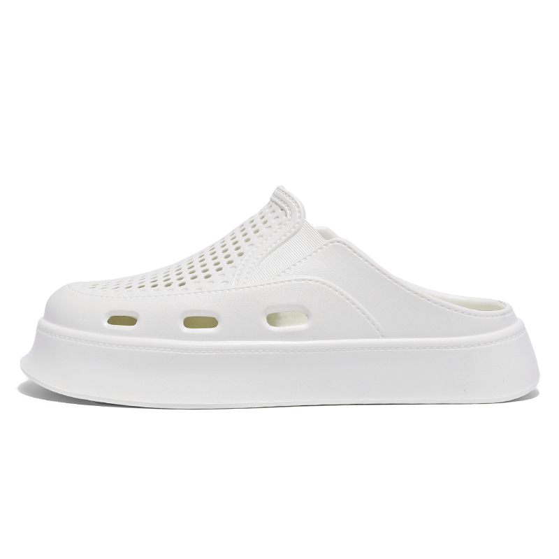 TELENT Тихие нескользящие сандалии с закрытым носком, мужские, белые
TELENT Тихие нескользящие сандалии с закрытым носком, мужские, белые