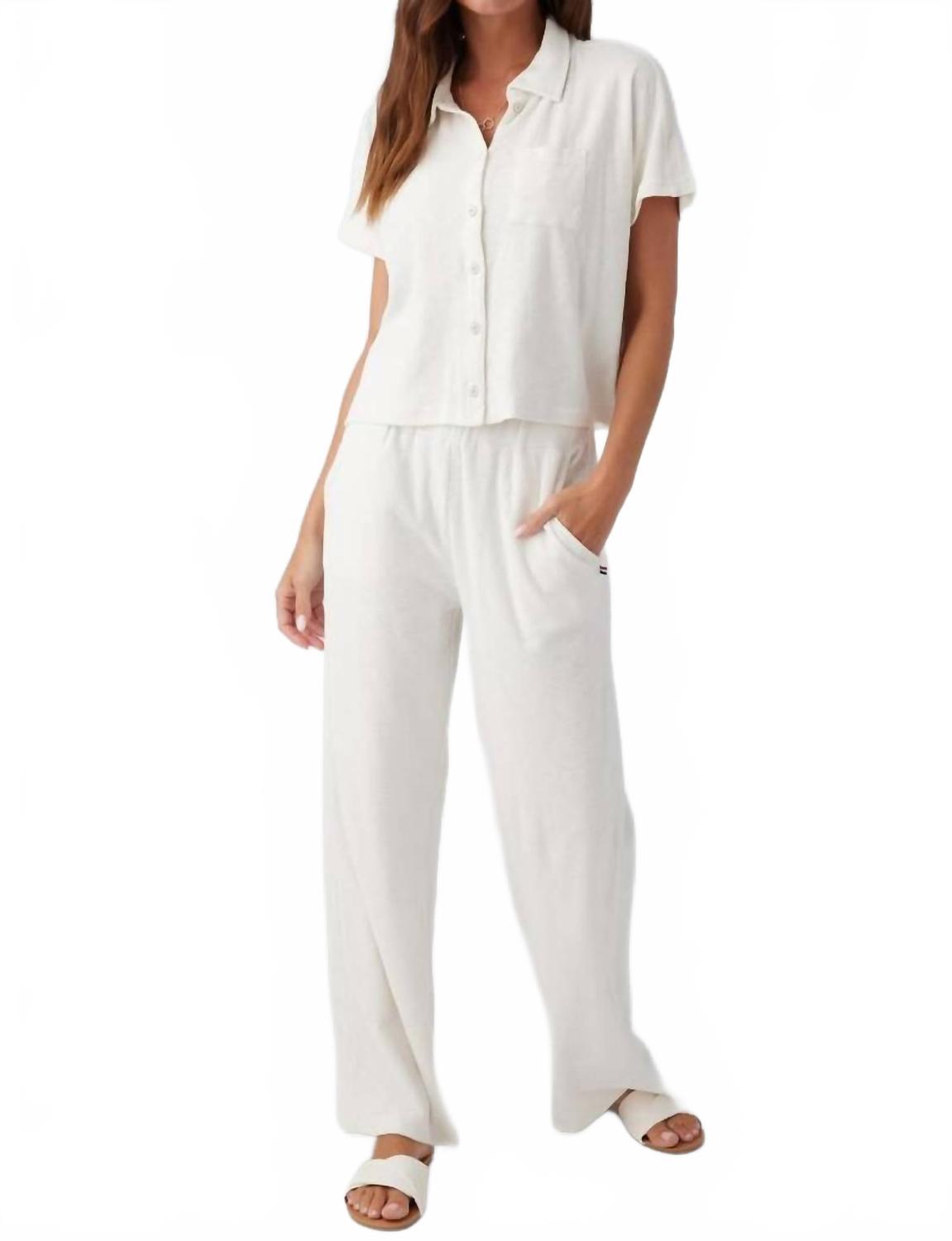 Широкие брюки Terry цвета экрю Sol Angeles, Ecru
Широкие брюки Terry цвета экрю Sol Angeles, Ecru