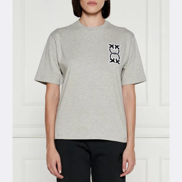 Тунисская футболка свободного кроя Pinko, серый
Тунисская футболка свободного кроя Pinko, серый