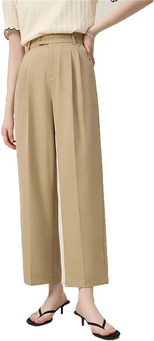 Женские брюки с высокой талией и прямым кроем
Женские брюки с высокой талией и прямым кроем