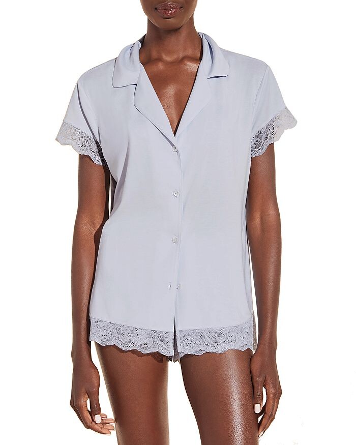 Короткая кружевная пижама Eberjey Little, синий
Короткая кружевная пижама Eberjey Little, синий