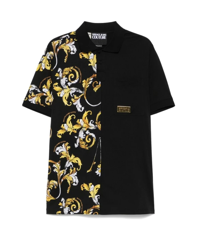 Черный свитер с золотой логотипной пластиной Versace Jeans Couture, черный
Черный свитер с золотой логотипной пластиной Versace Jeans Couture, черный