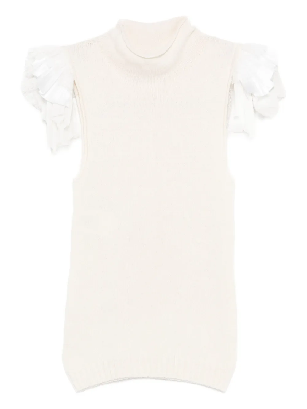 Топ с оборками Alberta Ferretti, нейтральный
Топ с оборками Alberta Ferretti, нейтральный