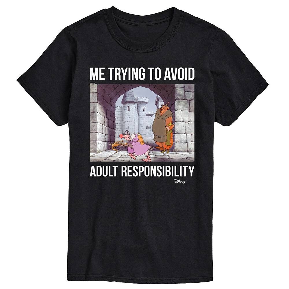 Мужская футболка с рисунком Робин Гуда Disney's, черный
Мужская футболка с рисунком Робин Гуда Disney's, черный