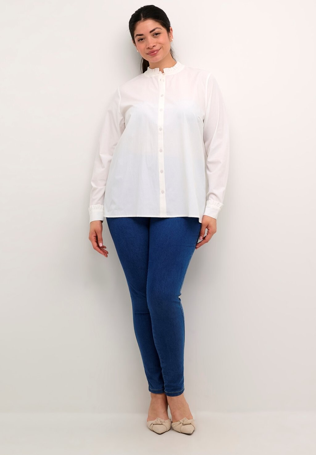 Блузка на пуговицах CADI Kaffe Curve, кремовый
Блузка на пуговицах CADI Kaffe Curve, кремовый