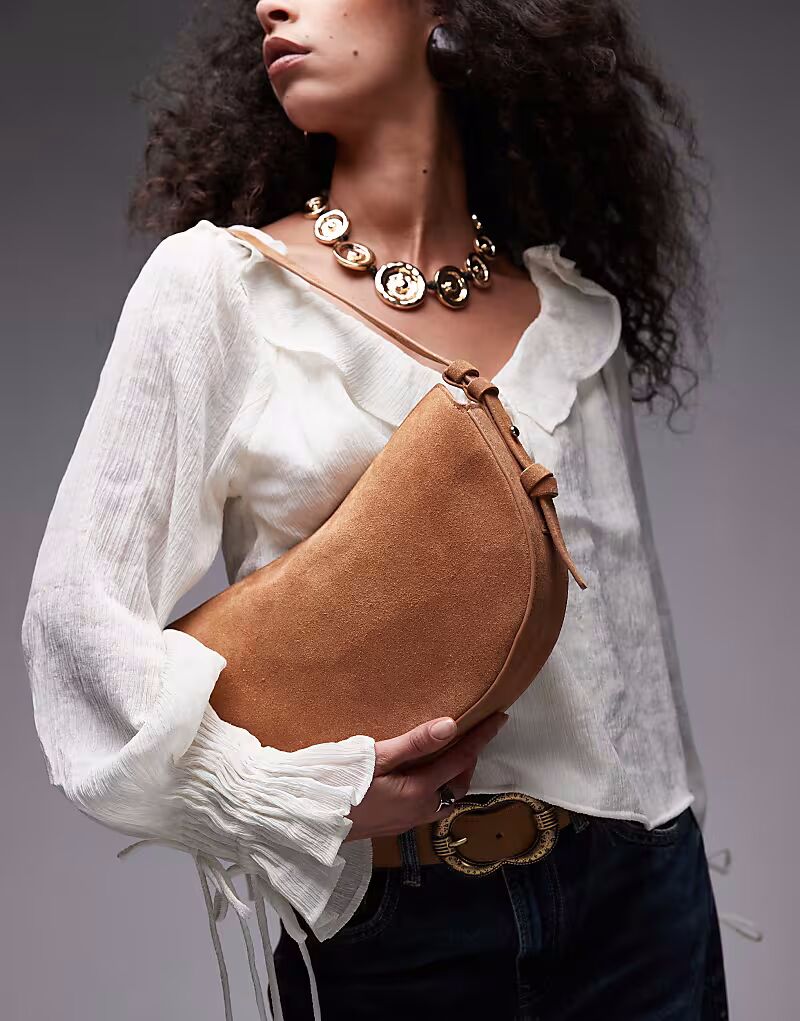 Сумка через плечо из натуральной кожи и замши Topshop Sunday в коричневом цвете
Сумка через плечо из натуральной кожи и замши Topshop Sunday в коричневом цвете