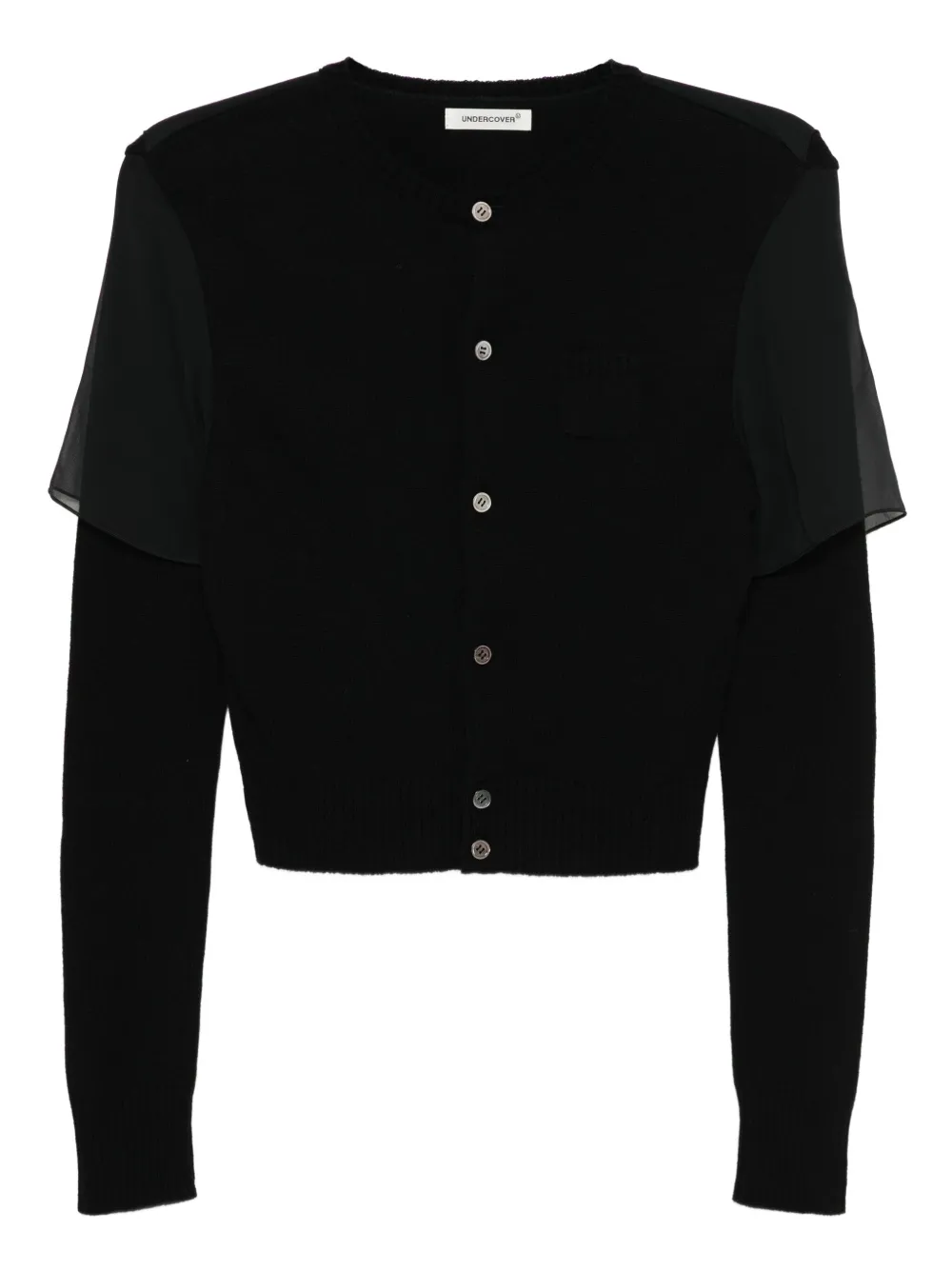 Двухслойный кардиган Undercover, черный
Двухслойный кардиган Undercover, черный
