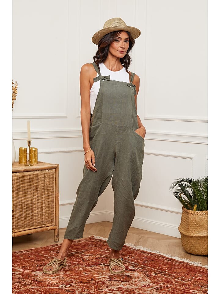 Тканевые брюки La Compagnie Du Lin, оливковый
Тканевые брюки La Compagnie Du Lin, оливковый