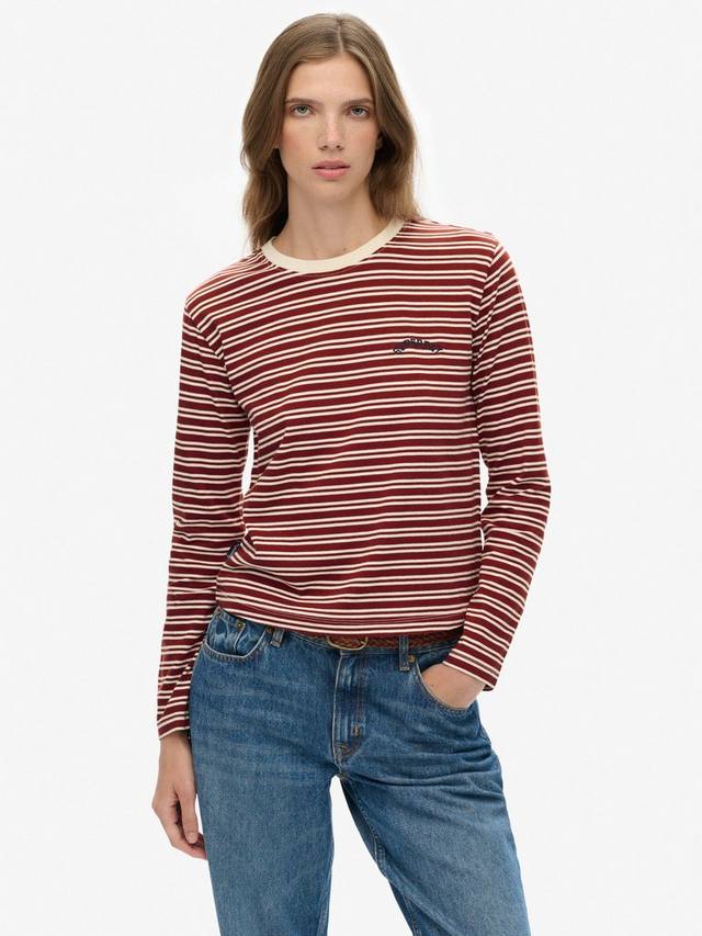 Футболка с длинными рукавами Essential Logo Stripe Superdry, Bordeaux Red
Футболка с длинными рукавами Essential Logo Stripe Superdry, Bordeaux Red