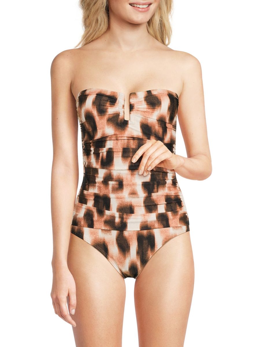 Слитный купальник Bandeau со сборками DKNY, цвет Leopard
Слитный купальник Bandeau со сборками DKNY, цвет Leopard