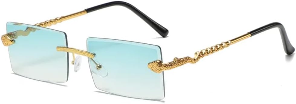 Винтажные солнцезащитные очки без оправы с имитацией змеиной кожи для мужчин и женщин, роскошные, для путешествий, вождения, резки металла, защита от УФ-излучения UV400 TVTBBVV, Green
Винтажные солнцезащитные очки без оправы с имитацией змеиной кожи для мужчин и женщин, роскошные, для путешествий, вождения, резки металла, защита от УФ-излучения UV400 TVTBBVV, Green