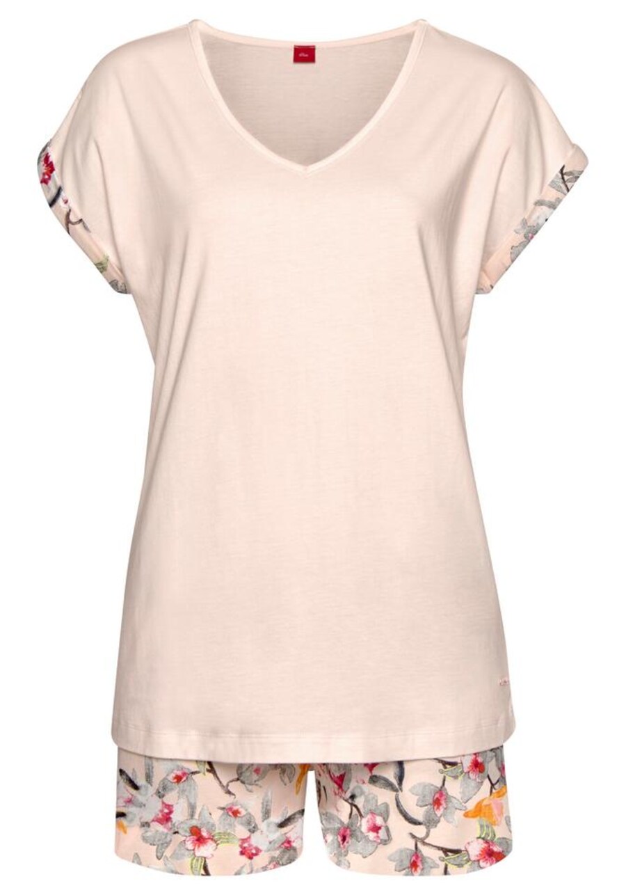 Короткий пижамный комплект s.Oliver, кремовый
Короткий пижамный комплект s.Oliver, кремовый