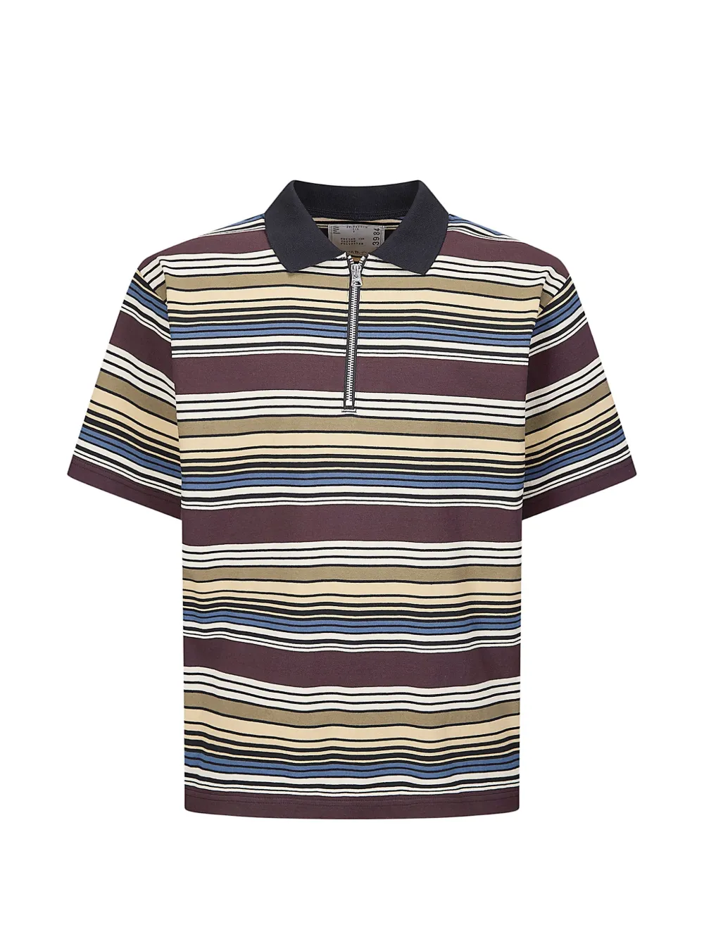 Поло в горизонтальную полоску Sacai, коричневый
Поло в горизонтальную полоску Sacai, коричневый