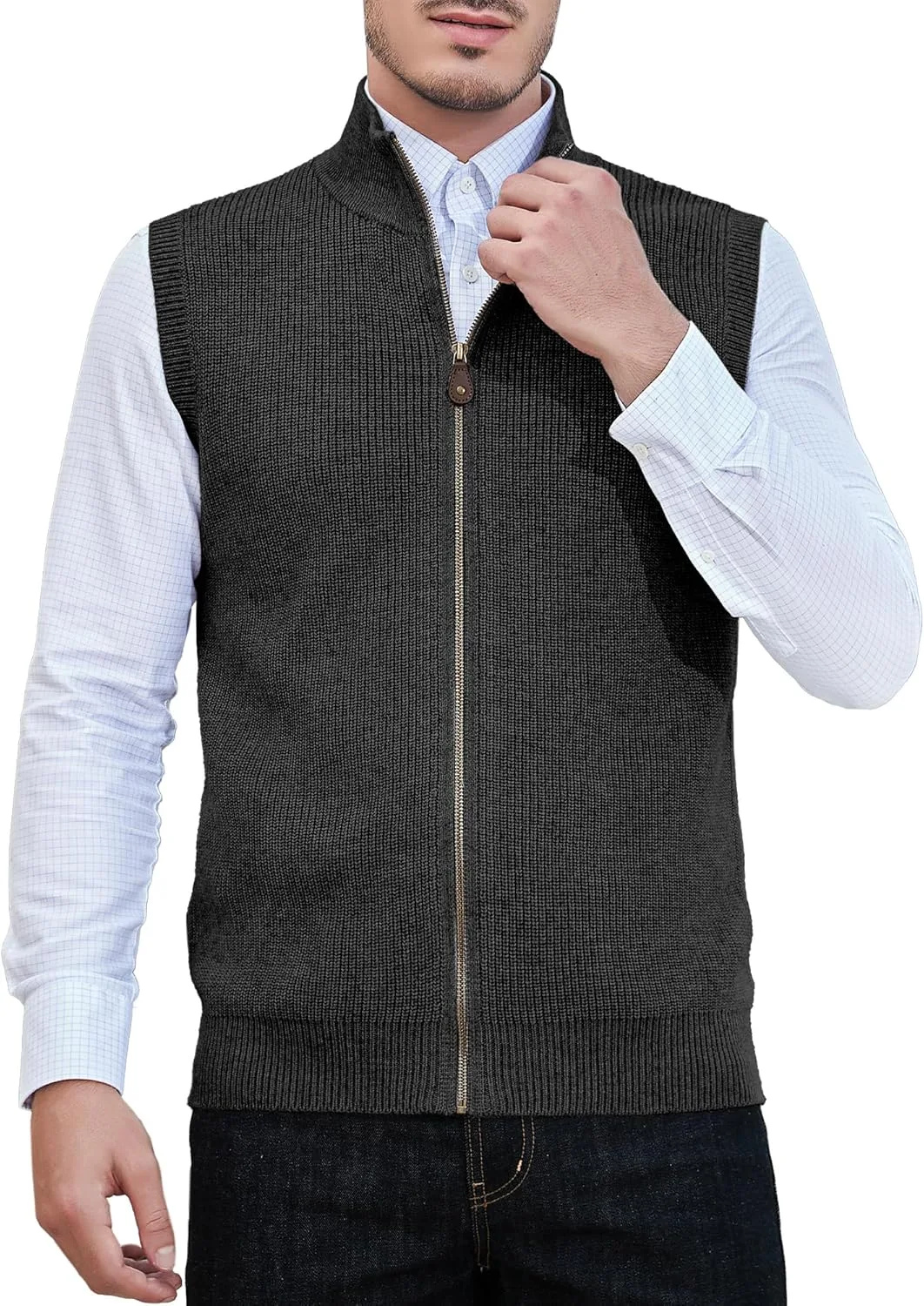 Мужской кардиган без рукавов Kallspin из шерстяной смеси
Мужской кардиган без рукавов Kallspin из шерстяной смеси