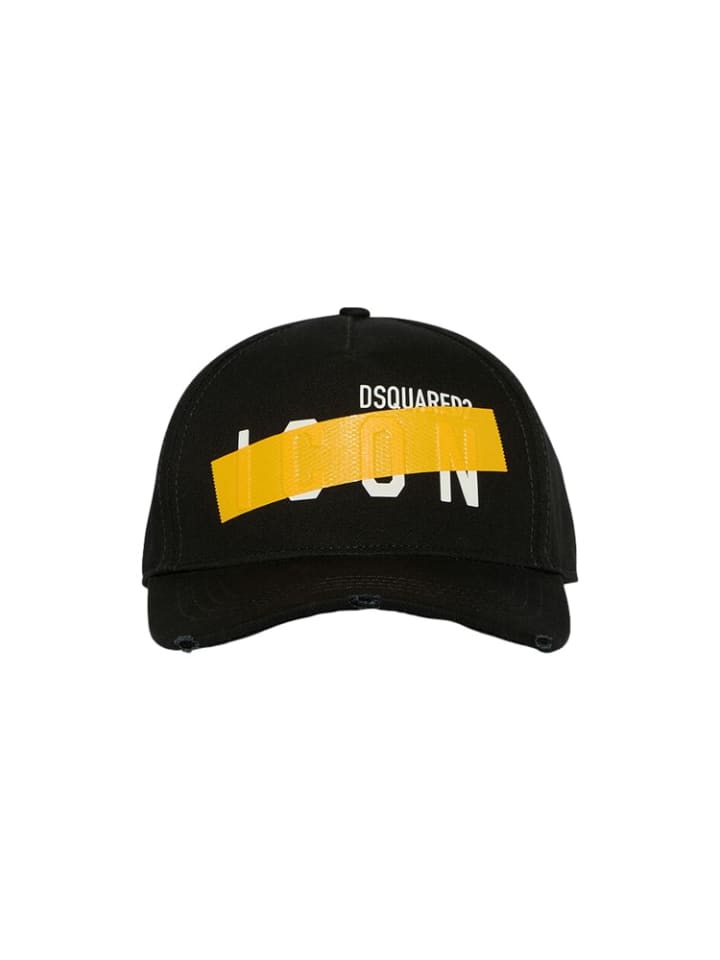 Dsquared2 Бейсболка Be ICON, черная с желтыми элементами, унисекс
Dsquared2 Бейсболка Be ICON, черная с желтыми элементами, унисекс