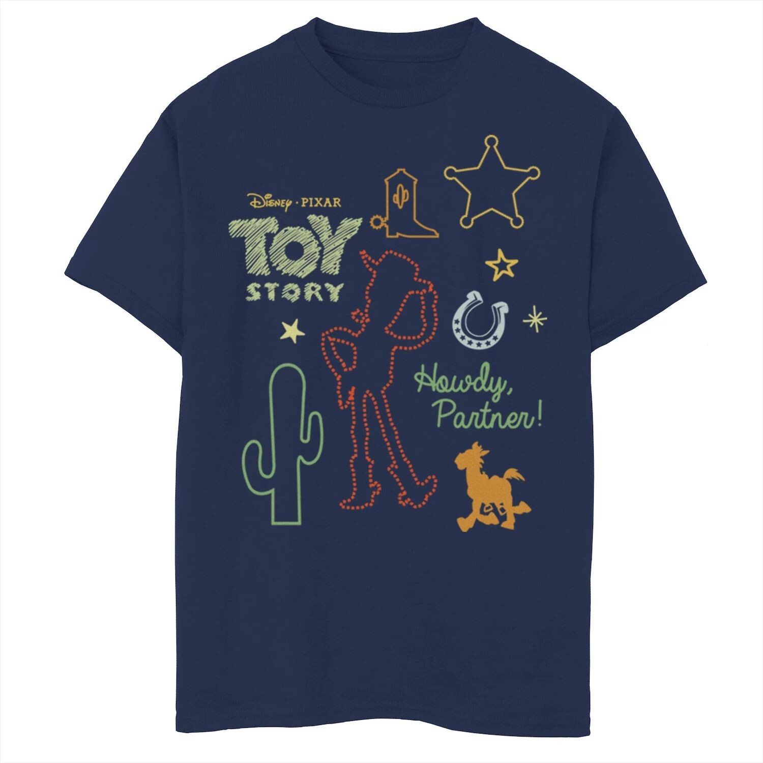 Футболка Howdy Partner Woody Shapes с рисунком «История игрушек» Disney/Pixar для мальчиков 8–20 лет Disney / Pixar
Футболка Howdy Partner Woody Shapes с рисунком «История игрушек» Disney/Pixar для мальчиков 8–20 лет Disney / Pixar