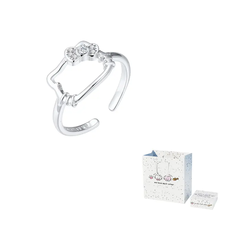 Hello Kitty Alloy Zircon Sanrio, hello kitty ring
Hello Kitty Alloy Zircon Sanrio, hello kitty ring
