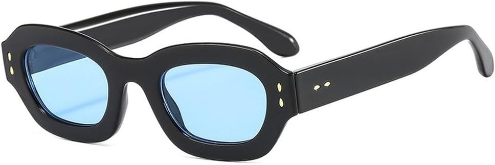 Популярные модные солнцезащитные очки квадратной формы с многоугольными линзами для женщин, защита от ультрафиолета UV400, ретро-стиль, декор с заклепками, модные мужские солнцезащитные очки сине-зеленого цвета SKFGNX, Black Blue
Популярные модные солнцезащитные очки квадратной формы с многоугольными линзами для женщин, защита от ультрафиолета UV400, ретро-стиль, декор с заклепками, модные мужские солнцезащитные очки сине-зеленого цвета SKFGNX, Black Blue