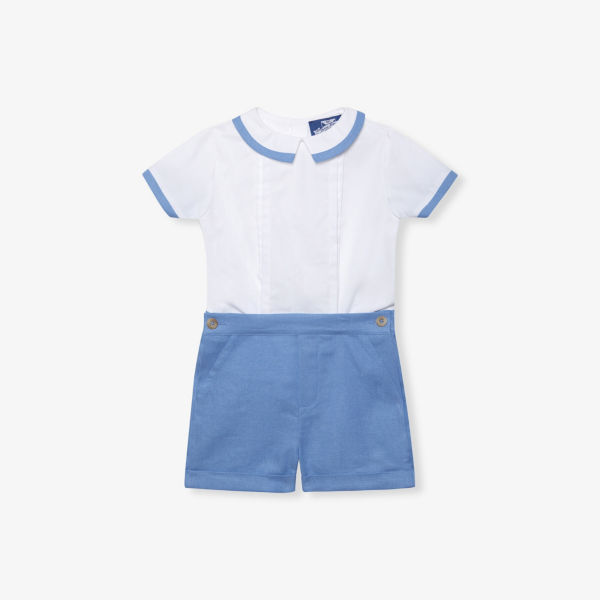 Ромпер из хлопка с контрастной отделкой Rupert 3 месяца - 7 лет Trotters, синий
Ромпер из хлопка с контрастной отделкой Rupert 3 месяца - 7 лет Trotters, синий