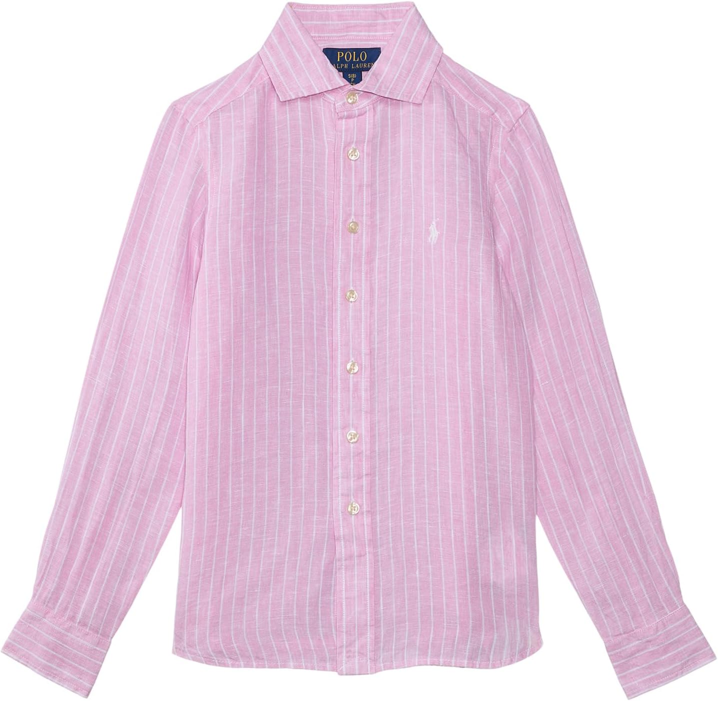 Полосатая льняная рубашка Polo Ralph Lauren Kids, B6749b Carmel Pink/White
Полосатая льняная рубашка Polo Ralph Lauren Kids, B6749b Carmel Pink/White