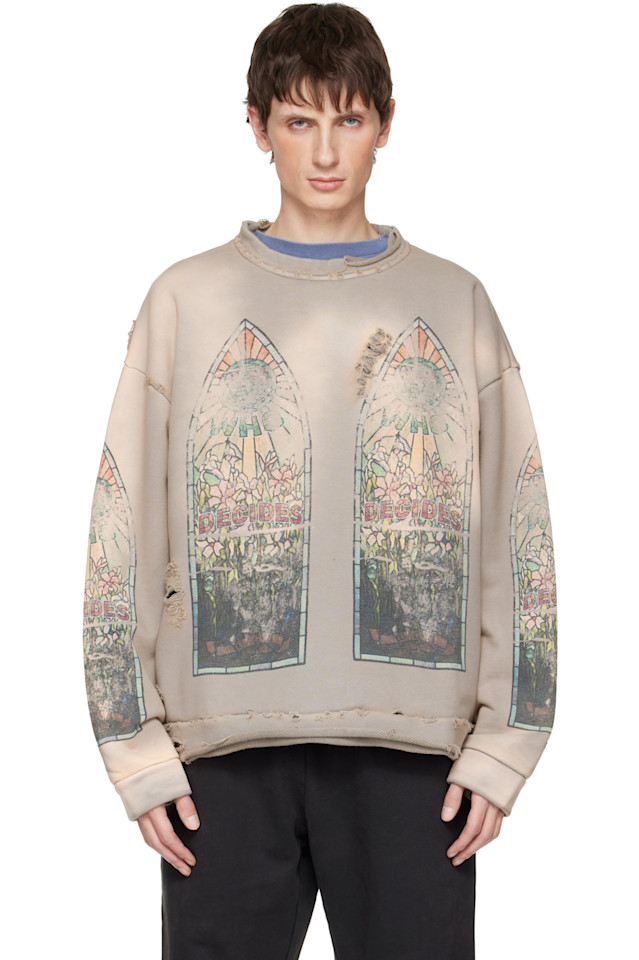 Who Decides War Выцветшая толстовка бежевого цвета
Who Decides War Выцветшая толстовка бежевого цвета